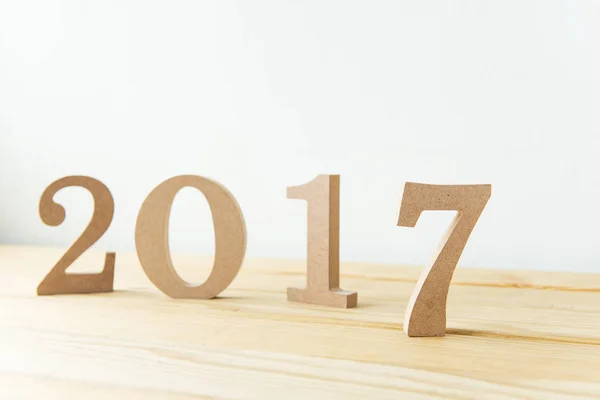 Happy New Year 2017 on a white background