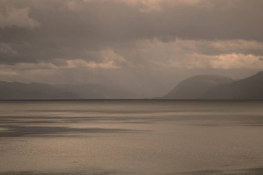 Norveç 'te basit bir Sognefjorden manzarası