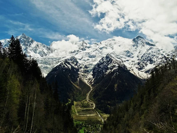 Montañas Altas Nevadas Los Alpes Franceses — Foto de Stock