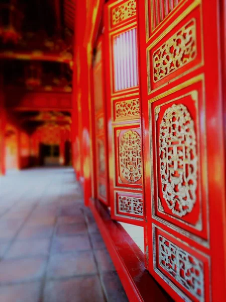 Red Doors Imperial City Hue Vietnam — Stock Photo, Image