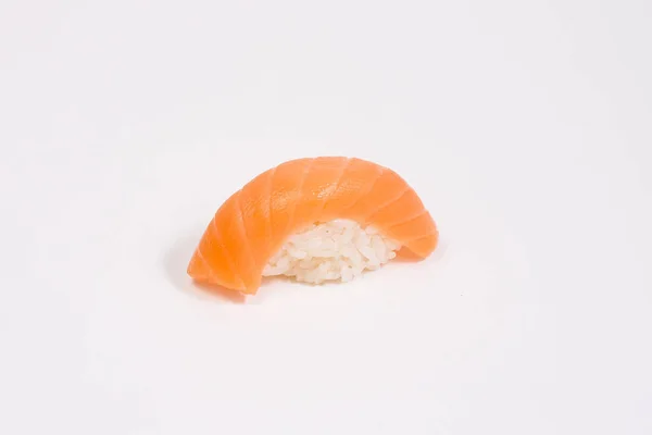 Sushi Roule Sur Fond Blanc Menu Sushi Roll Sushi — Photo