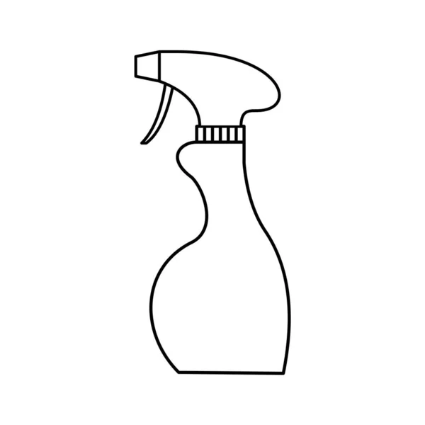 Large Bottle Sanitizer Container White Background Close Single Object Black — Stock Photo, Image