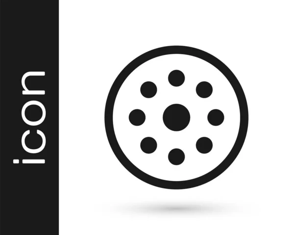 Botón Costura Gris Para Icono Ropa Aislado Sobre Fondo Blanco — Archivo Imágenes Vectoriales