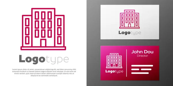 Logotyp Linie Haus Symbol Isoliert Auf Weißem Hintergrund Heimatsymbol Logo — Stockvektor