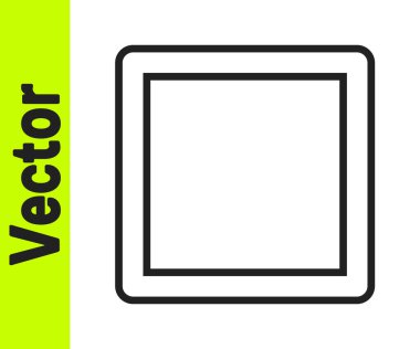 Siyah çizgi dikiş kalıbı simgesi beyaz arkaplanda izole edildi. Dikiş için işaretler. Vektör İllüstrasyonu