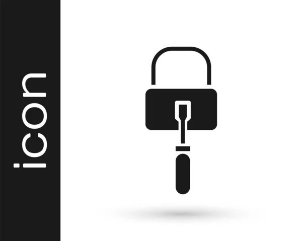 Grey Lockpicks Lock Picks Lock Picking Icon Isolated White Background — Stock Vector