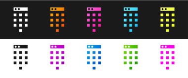 Siyah beyaz arkaplanda parola koruması ve güvenlik erişim simgesini ayır. Güvenlik, güvenlik, koruma, gizlilik kavramı. Vektör İllüstrasyonu