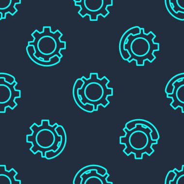 Yeşil Hat Telefon 24 saat destek ikonu mavi arka planda izole edilmiş pürüzsüz desen. Tüm gün müşteri destek merkezi. Tam zamanlı çağrı servisi. Vektör İllüstrasyonu