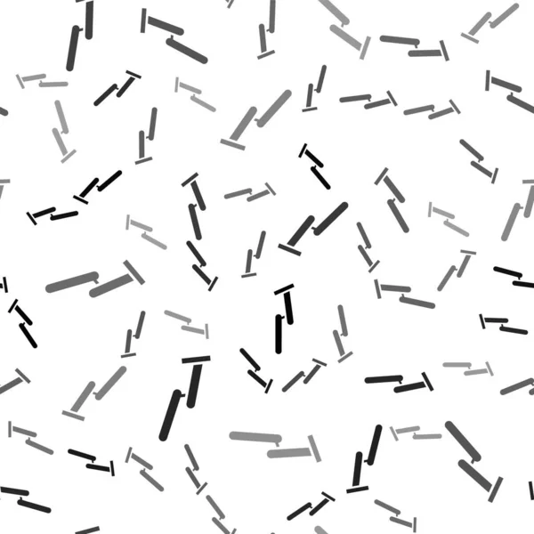 Zwarte Ruitenwisser Pictogram Geïsoleerd Naadloos Patroon Witte Achtergrond Vector Illustratie — Stockvector