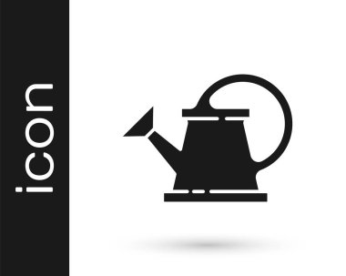 Gri Su Kutusu simgesi beyaz arkaplanda izole edildi. Sulama sembolü. Vektör İllüstrasyonu