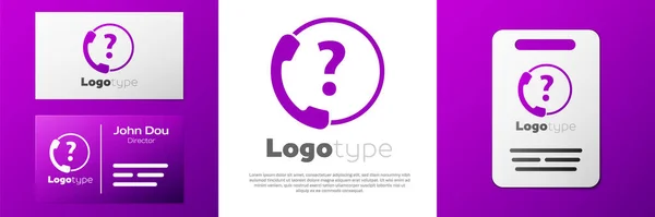 Logotype Telephone Години Підтримує Піктограму Ізольовану Білому Тлі Цілодобовий Колл — стоковий вектор