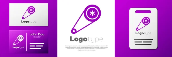 ロゴタイプ白色の背景に分離されたタイミングベルトキットアイコン ロゴデザインテンプレート要素 ベクターイラスト — ストックベクタ