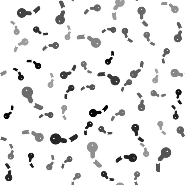 黑色断键图标在白色背景上隔离无缝图案 病媒图解 — 图库矢量图片