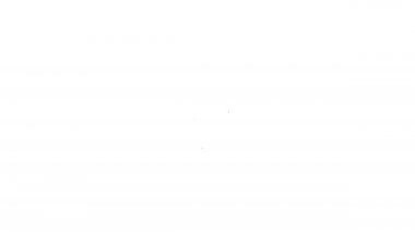 Siyah çizgi Pipette simgesi beyaz arkaplanda izole edildi. Tıbbi elementler, kimya laboratuarı ekipmanları. Damlalı boru. Tıp sembolü. 4K Video hareketli grafik canlandırması