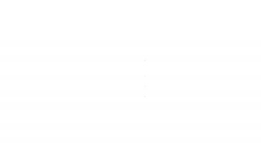 Beyaz arka planda izole edilmiş siyah çizgi su ikonu. Soda su içme tabelası. 4K Video hareketli grafik canlandırması