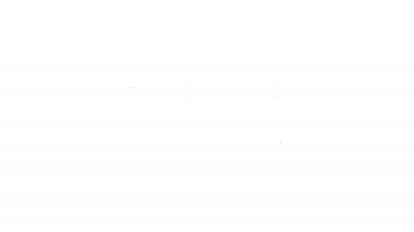 Siyah çizgi kahve fincanı beyaz arka planda izole edilmiş bir ikon haline gelecek. 4K Video hareketli grafik canlandırması