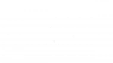 Siyah çizgi, beyaz arka planda izole edilmiş sabun ikonu ile ellerini yıkıyor. Virüs ve bakterileri önlemek için ellerini sabunla yıkıyorsun. 4K Video hareketli grafik canlandırması