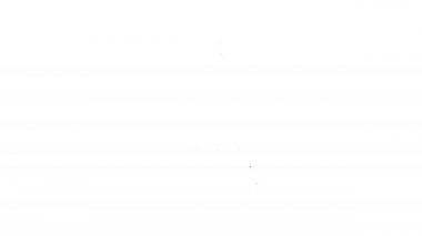 Siyah çizgili alkol, beyaz arka planda izole edilmiş rom şişesi ikonu. 4K Video hareketli grafik canlandırması