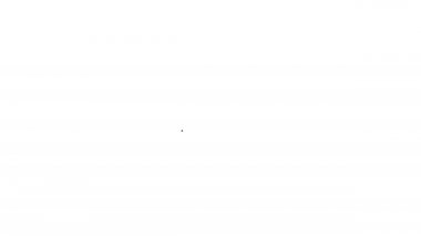 Beyaz arka planda 45 derecelik siyah çizgi açısı izole edilmiş. 4K Video hareketli grafik canlandırması