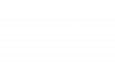 Beyaz arkaplanda siyah çizgi silici ya da kauçuk simgesi var. 4K Video hareketli grafik canlandırması