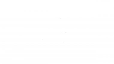 Siyah çizgili El beyaz arka planda çiçek ikonunu tutuyor. Tohum ve tohum. Fidan dikiyorum. Ekoloji konsepti. 4K Video hareketli grafik canlandırması