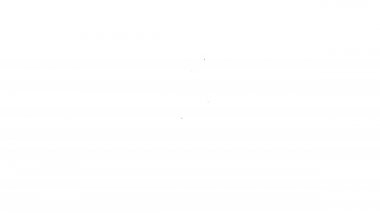 Beyaz arkaplanda siyah çizgi ev anahtarı simgesi izole edildi. 4K Video hareketli grafik canlandırması