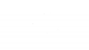 Beyaz arka planda anahtar simgesi olan siyah çizgi evi. Ev anahtarının konsepti. 4K Video hareketli grafik canlandırması