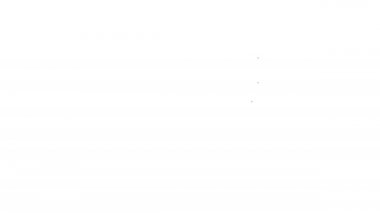 Beyaz arkaplanda siyah çizgi dosya klasörü simgesi izole edildi. Muhasebe klasörü sembolü. Muhasebe yönetimi. 4K Video hareketli grafik canlandırması