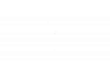 Siyah çizgi harita pin simgesi beyaz arkaplanda izole edildi. Navigasyon, işaret, konum, harita, GPS, yön, yer, pusula, arama konsepti. 4K Video hareketli grafik canlandırması