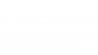 Siyah çizgi perde simgesi beyaz arkaplanda izole edildi. Tiyatro ya da opera sahnesi için, konser açılışı ya da sinema galası için. 4K Video hareketli grafik canlandırması