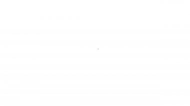 Siyah çizgi anahtar deliği simgesi beyaz arkaplanda izole edildi. Başarının anahtarı. Anahtar deliği bilmece, gizli, güvenlik kavramını ifade eder. 4K Video hareketli grafik canlandırması