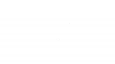 Siyah çizgi kilidi simgesi beyaz arkaplanda izole edildi. Asma kilit işareti. Güvenlik, güvenlik, koruma, gizlilik kavramı. 4K Video hareketli grafik canlandırması