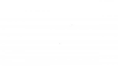 Siyah çizgi kilidi simgesi beyaz arkaplanda izole edildi. Asma kilit işareti. Güvenlik, güvenlik, koruma, gizlilik kavramı. 4K Video hareketli grafik canlandırması