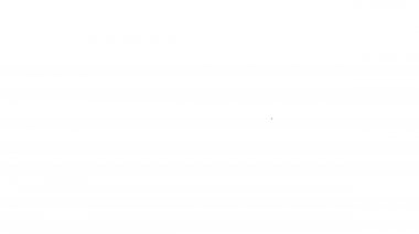 Siyah çizgi Beyaz arkaplanda izole edilmiş eski anahtar simgesi. 4K Video hareketli grafik canlandırması