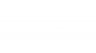 Beyaz arkaplanda siyah çizgi anahtar simgesi izole edildi. 4K Video hareketli grafik canlandırması