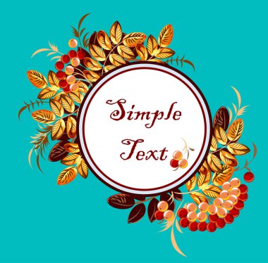 Üvez meyveleri ile sonbahar buket