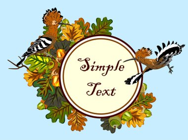 İbibikler meşe dalları üzerinde bir çift