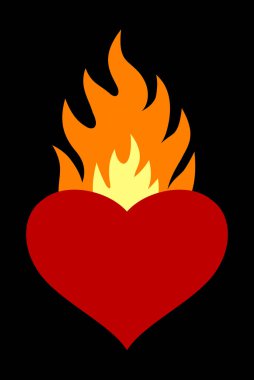 Yanan kalp, eski moda stil