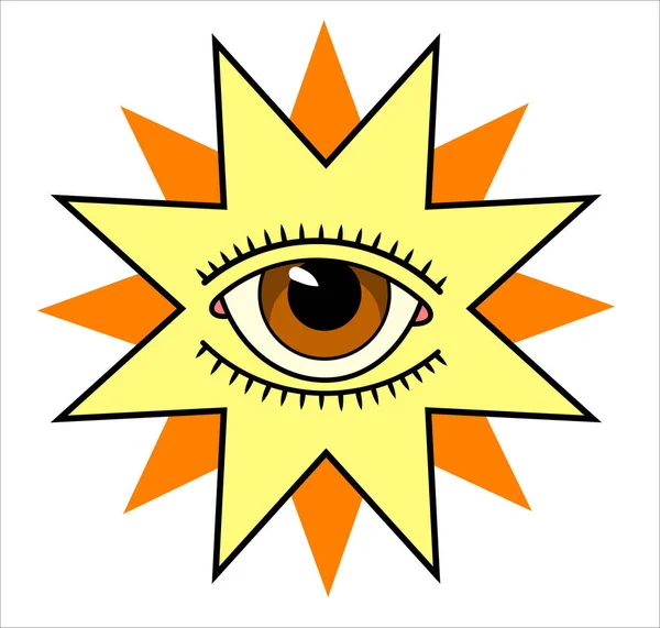 Imagen Del Ojo Que Todo — Vector de stock