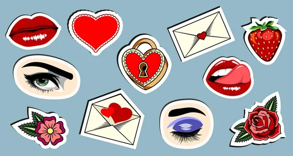 Set kağıt etiket vintage içinde stil, gravür