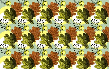 Meşe yaprakları güzel arka plan