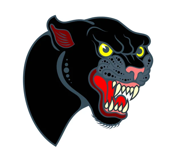Сирень Черная Пантера Старом Стиле — стоковый вектор