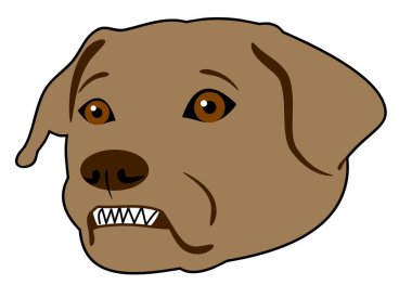 Şirin, komik bir köpeğin portresi.