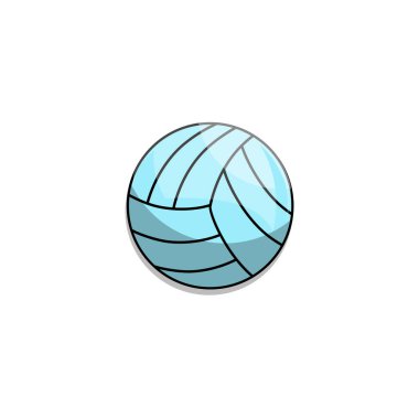 Voleybol, spor topu ya da modern renk tasarımı konseptinde izole edilmiş beyaz arka planda farklı oyun topu ikonu. EPS 10 vektörü