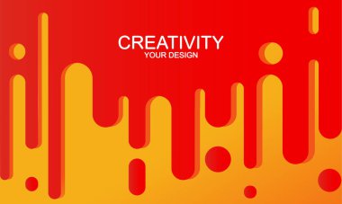 Soyut şekiller kompozisyon arka plan, logo, sunum veya el ilanı. Modern turuncu renk tasarımı kavramındaki gelecek eğilimli dinamik elementlerin simgesini izole edilmiş arka plana ayarla. EPS 10 vektörü