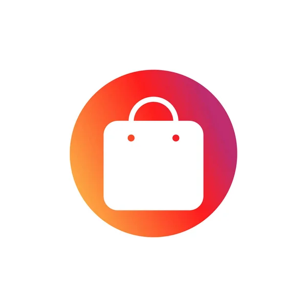 Einkaufstüten Symbol Schaltfläche Sozialen Medien Instagram Konzept Für Anwendungen Web — Stockvektor