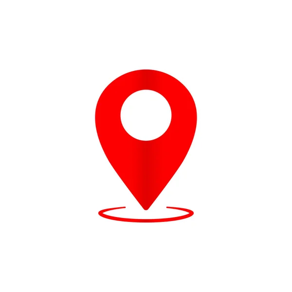 地理别针 不同颜色或地理位置的位置图标 Gps 应用程序的地图指针 Web App 孤立的白色背景 Eps 10病媒 — 图库矢量图片