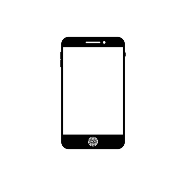 Smartphone Oder Handy Symbol Schwarz Für Das Web Handy Auf — Stockvektor