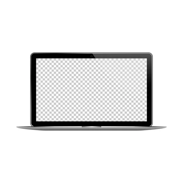 Laptop Desktop Ícone Computador Fundo Isolado Vetor Eps — Vetor de Stock