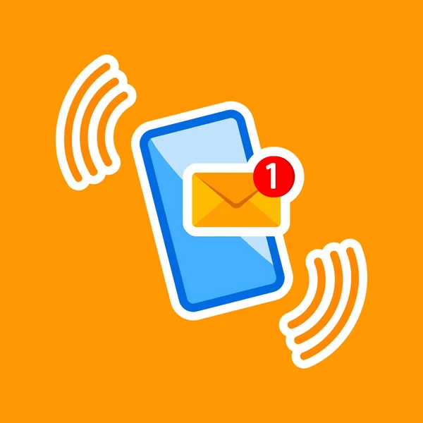 Новое Сообщение Уведомление Электронная Почта Электронная Почта Чат Письмо Значке — стоковый вектор